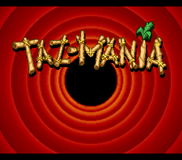 Taz-Mania (USA) (Beta) Title Screen